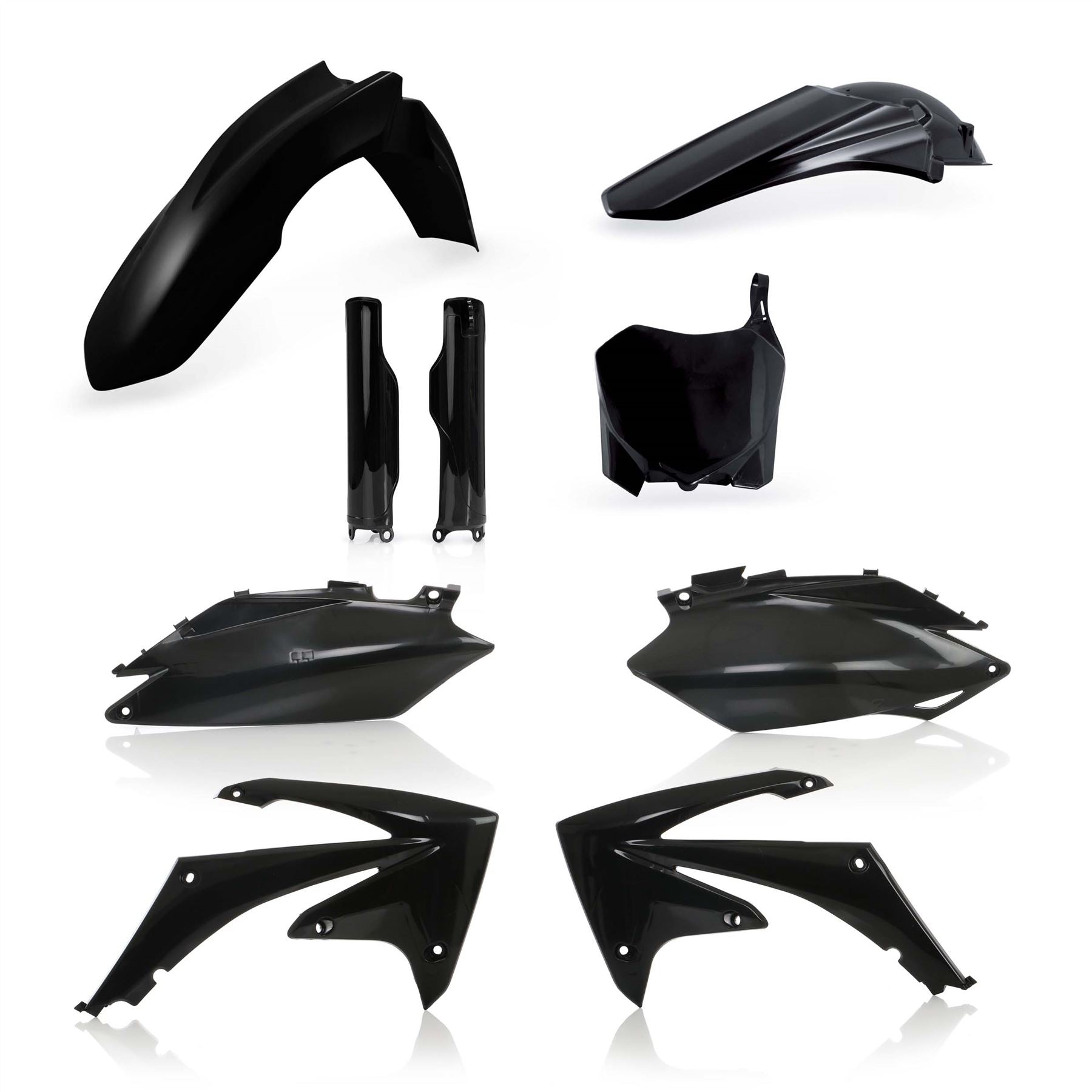 Acerbis Full Plastic Kit Black For Honda CRF 250R 2011-2013